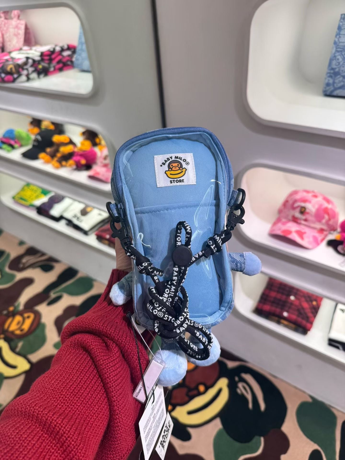 香港直郵 專櫃正品 BABY MILO STORE  立體卡通小猴單肩包斜挎手機包4463