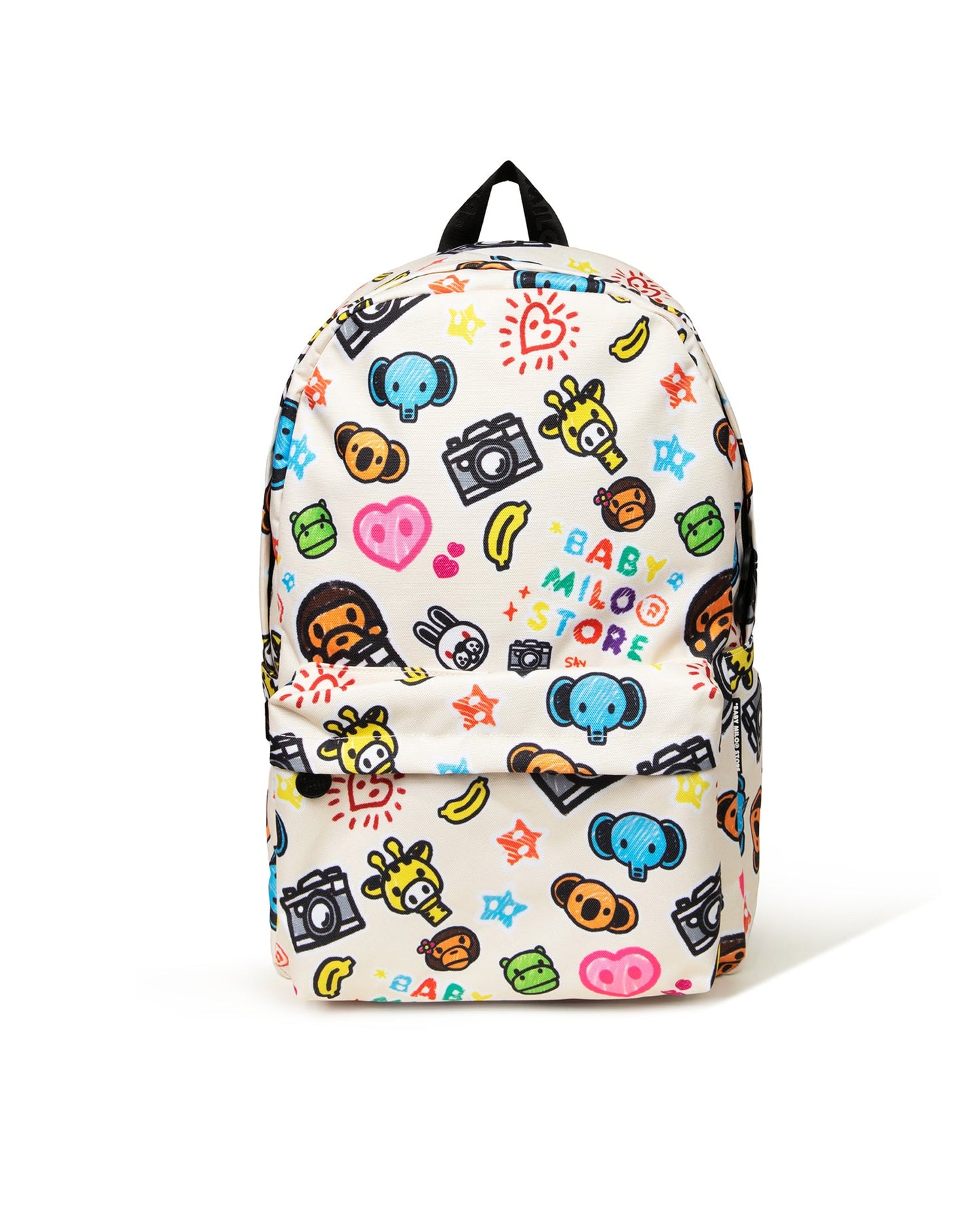攝影星座小猴滿版卡通圖案後背包（大號）Baby milo and friends large backpack 0MXBGW4224 (Copy)