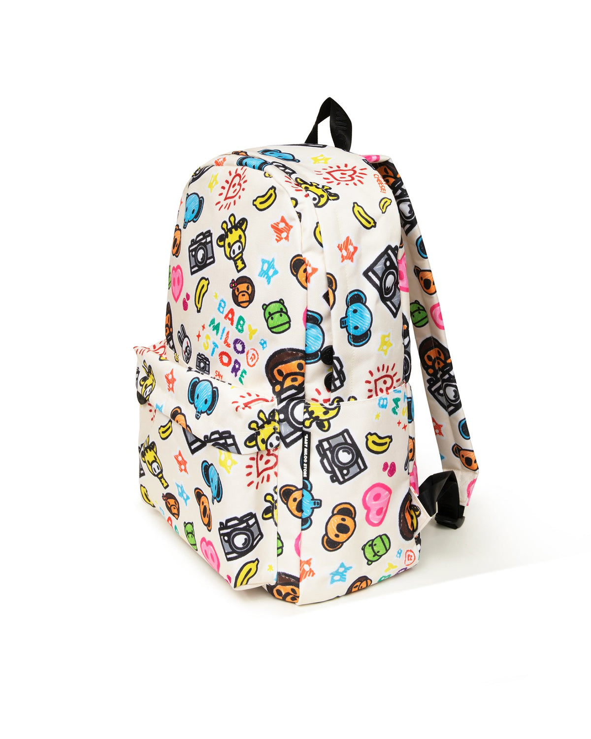 攝影星座小猴滿版卡通圖案後背包（大號）Baby milo and friends large backpack 0MXBGW4224 (Copy)