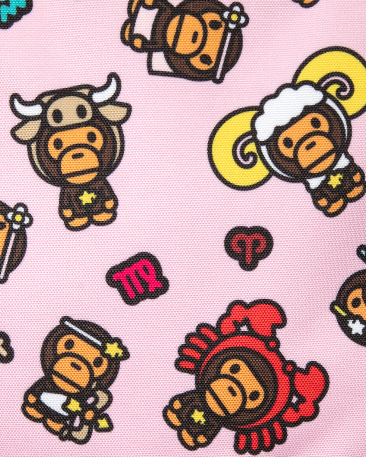 攝影星座小猴滿版卡通圖案後背包（大號）Baby milo and friends large backpack 0MXBGW4224 (Copy)