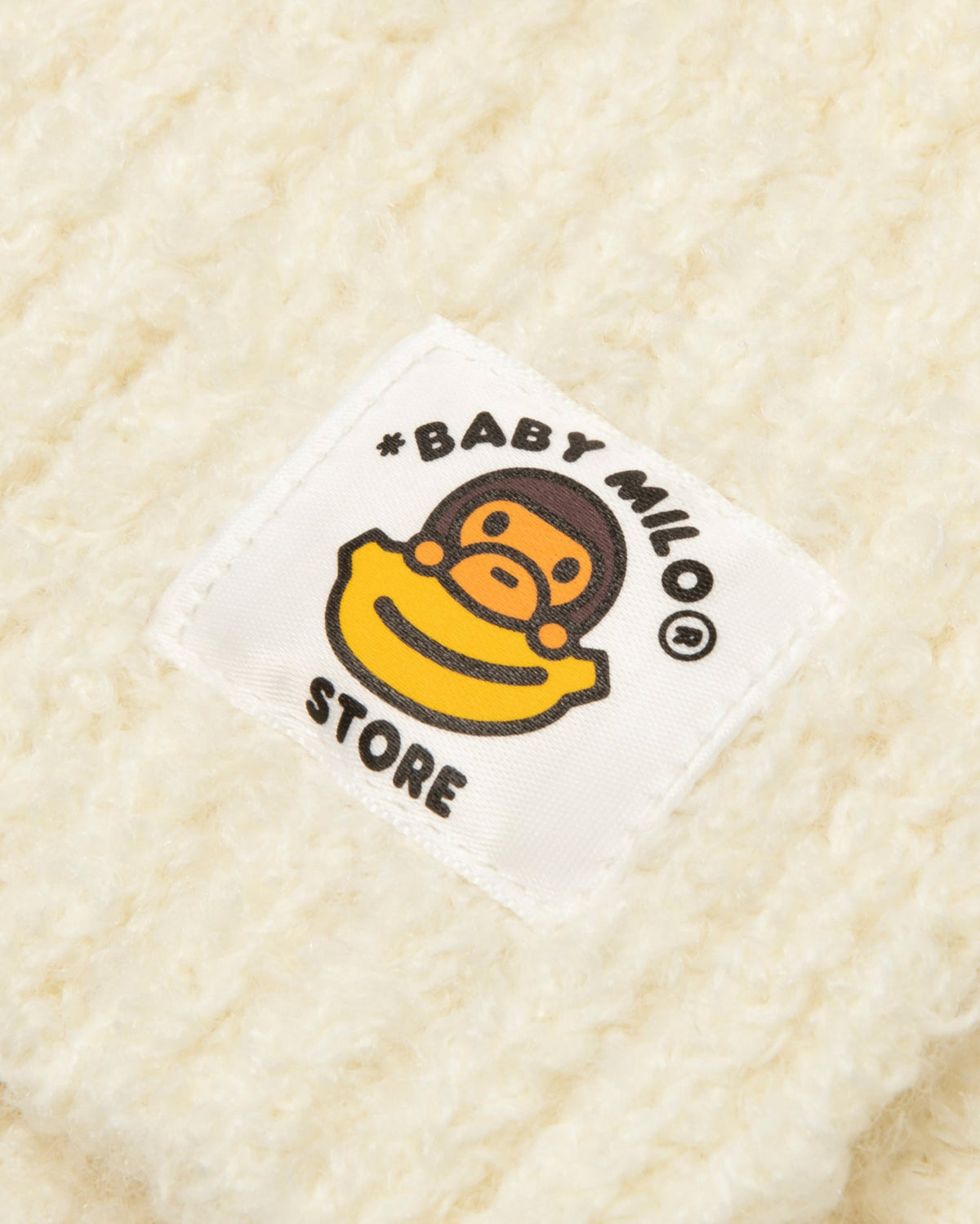 香港直郵 BABY MILO STORE  卡通小猴刺繡毛絨連帽圍巾4577 0MXSFW4577XXR