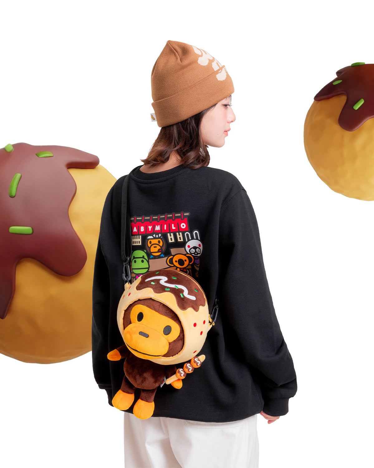 香港直郵 26秋冬 BABY MILO STORE 日式居酒屋深夜食堂圓領加絨衛衣3050 0MXSWW3050XXR