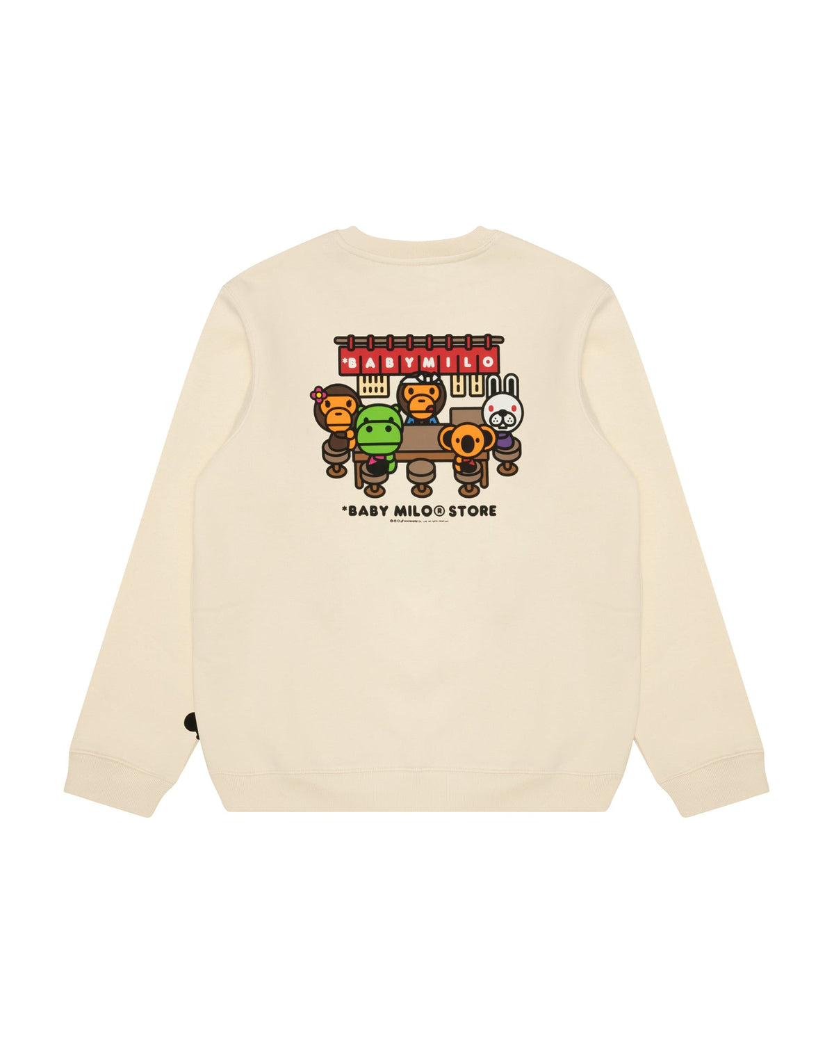 香港直郵 26秋冬 BABY MILO STORE 日式居酒屋深夜食堂圓領加絨衛衣3050 0MXSWW3050XXR