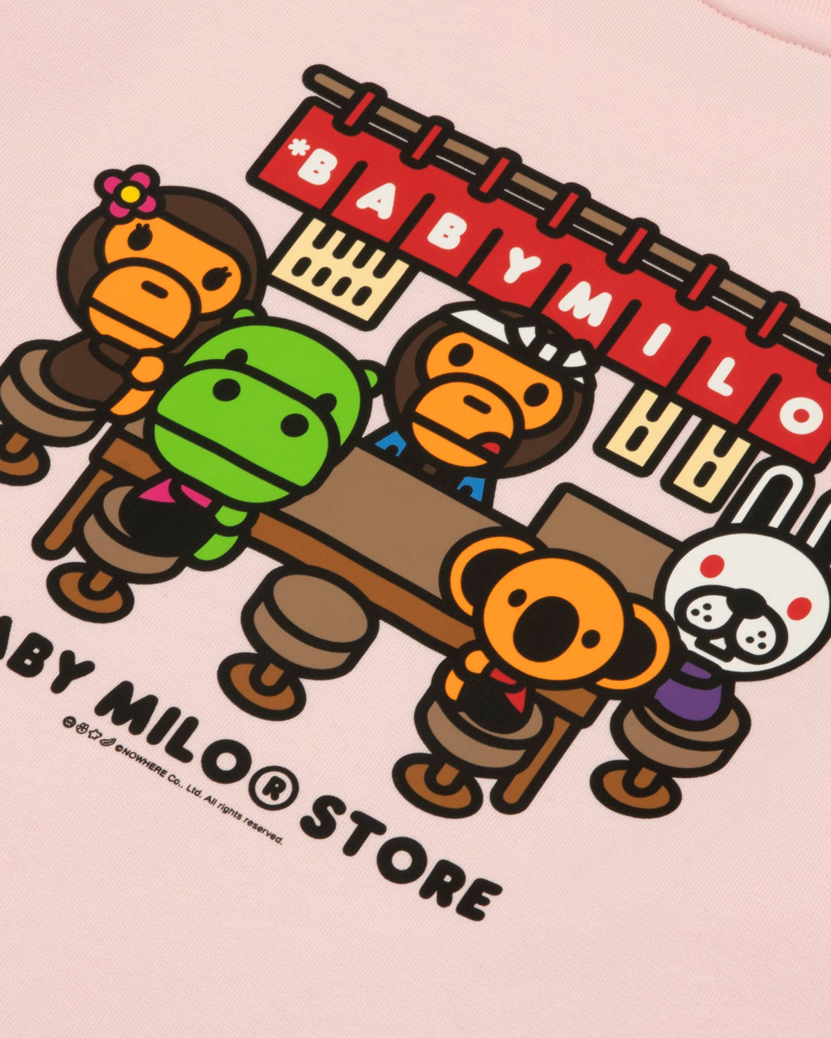 香港直郵 26秋冬 BABY MILO STORE 日式居酒屋深夜食堂圓領加絨衛衣3050 0MXSWW3050XXR