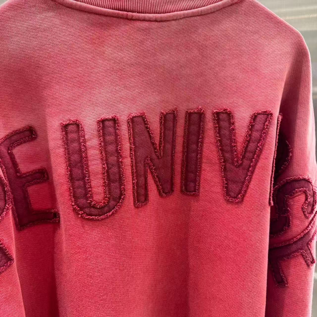 香港直郵 專櫃正品 Aape 26春夏男 字母刺繡復古做舊猿人圓領衛衣D360
