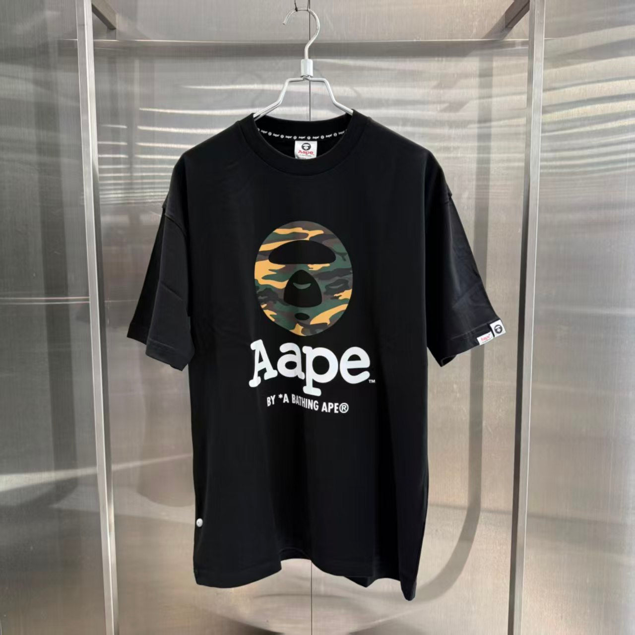 香港直郵 Aape 男裝 26秋冬 迷彩猿人字母印花經典潮流舒適短袖T卹10023XR