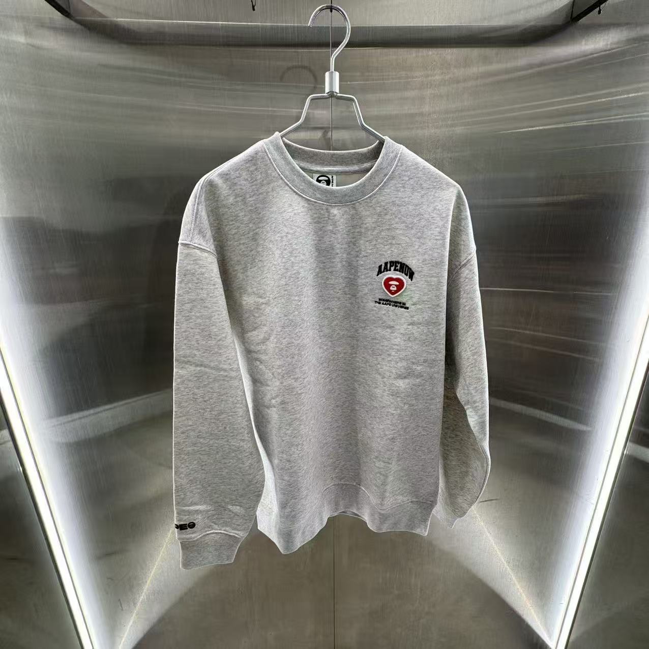 香港直郵 Aape 25秋冬 男 AAPE AAPENOW heart moonface sweatshirt C357