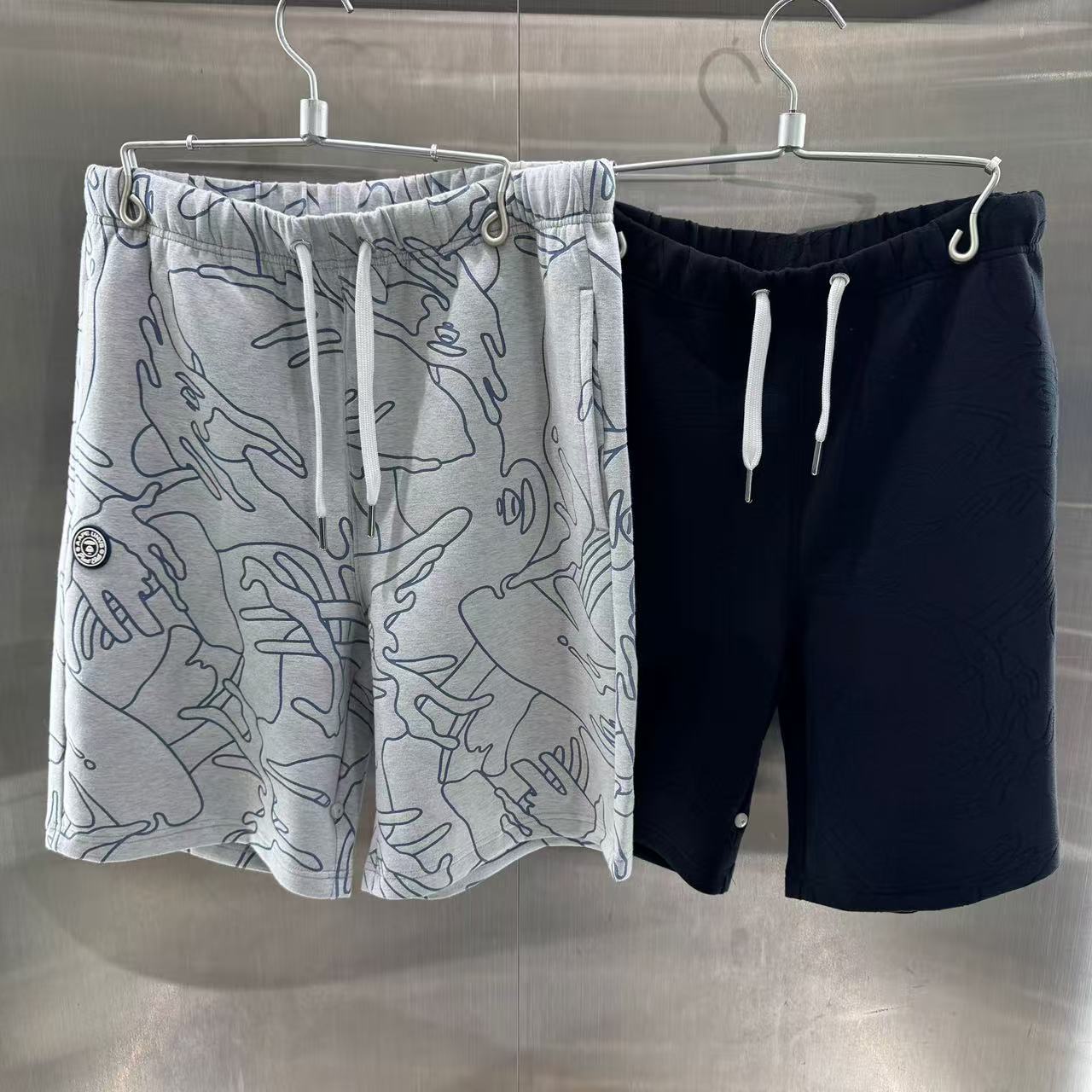 香港直郵 專櫃正品 Aape 26春夏 男猿人徽章字母刺繡簡約舒適短褲C697