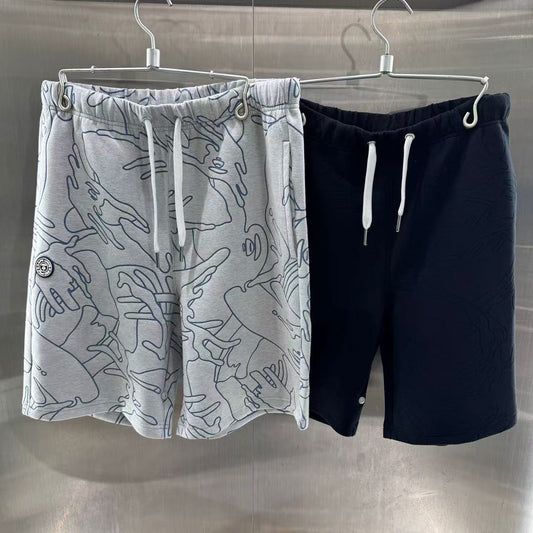 香港直郵 專櫃正品 Aape 26春夏 男猿人徽章字母刺繡簡約舒適短褲C697