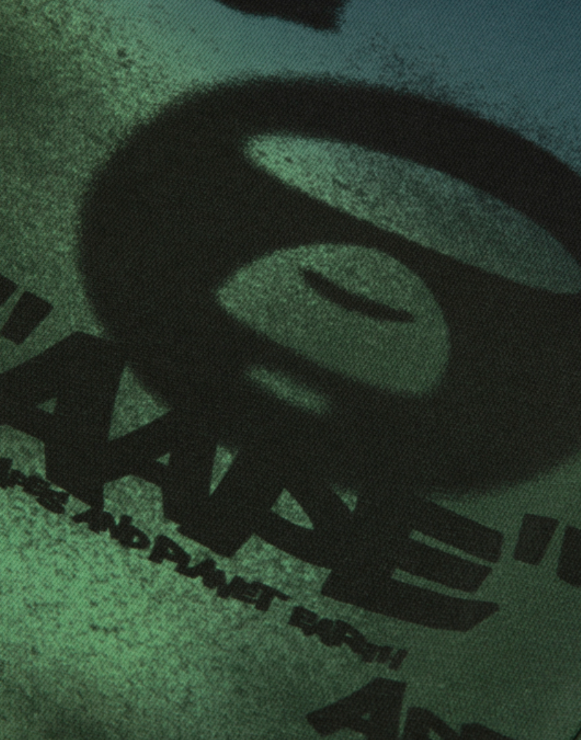 香港代購 專櫃正品 Aape 男裝 26春夏 AAPEUNVS 猿人字母塗鴉印花拼色休閒長褲D615