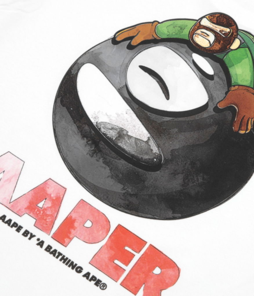 香港代購 專櫃正品 Aape 男裝 26春夏 AAPER 猿人卡通印花圖案趣味短袖T恤1821