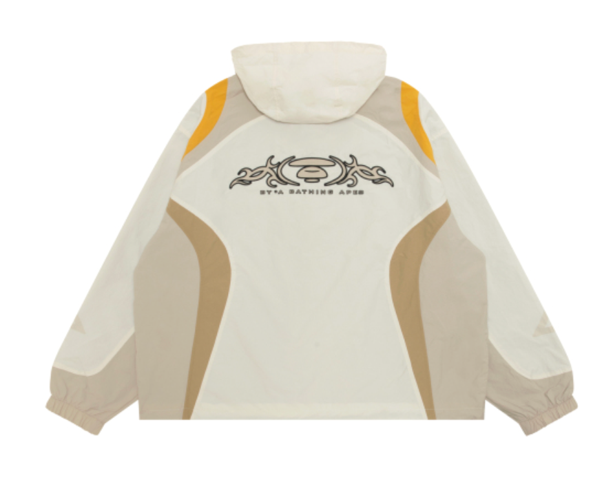 香港代購 專櫃正品 26春夏 Aape 男 美式塗鴉印花舒適潮流撞色外套風衣夾克7774