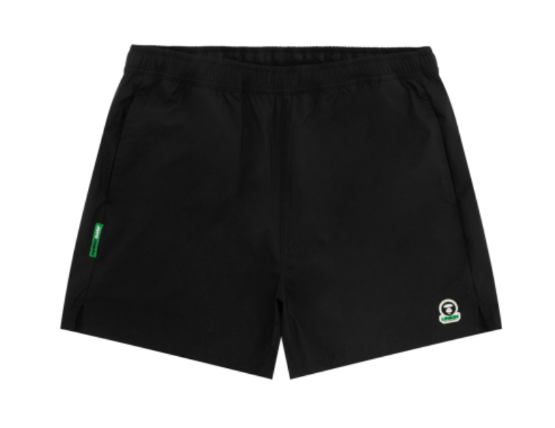 香港直郵 專櫃正品 Aape 26春夏 男 AAPEUNVS 運動系列匹克球猿人徽章舒適休閒短褲D636