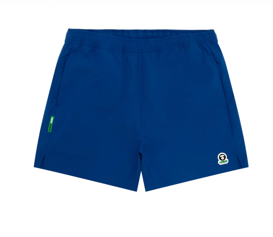 香港直郵 專櫃正品 Aape 26春夏 男 AAPEUNVS 運動系列匹克球猿人徽章舒適休閒短褲D636