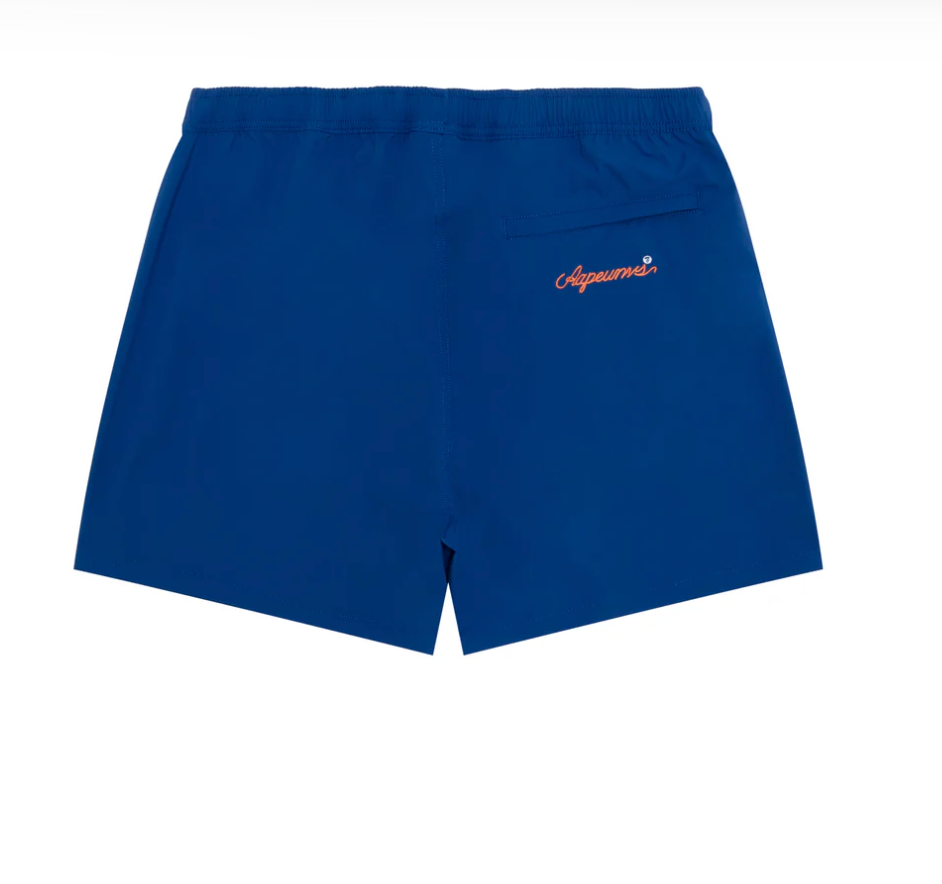 香港直郵 專櫃正品 Aape 26春夏 男 AAPEUNVS 運動系列匹克球猿人徽章舒適休閒短褲D636
