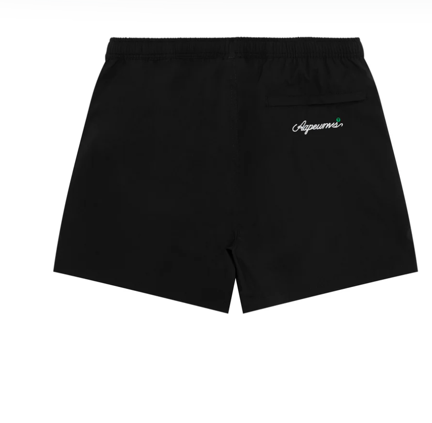 香港直郵 專櫃正品 Aape 26春夏 男 AAPEUNVS 運動系列匹克球猿人徽章舒適休閒短褲D636