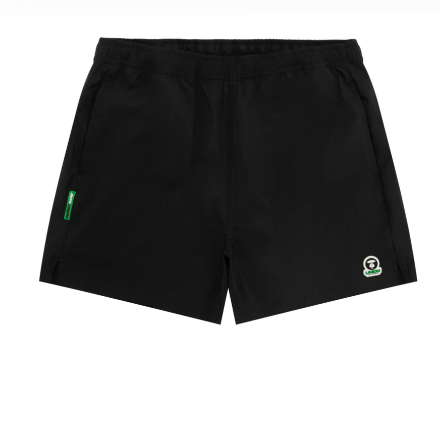 香港直郵 專櫃正品 Aape 26春夏 男 AAPEUNVS 運動系列匹克球猿人徽章舒適休閒短褲D636
