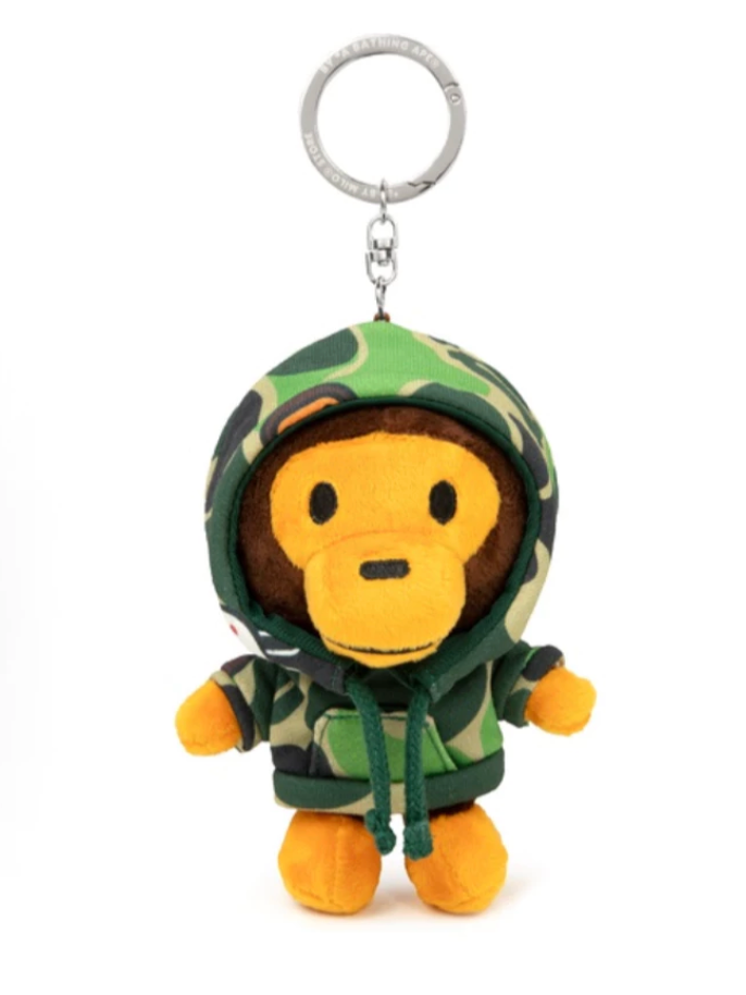 BABY MILO STORE 迷彩衛衣卡通小猴公仔鑰匙扣掛飾4435
