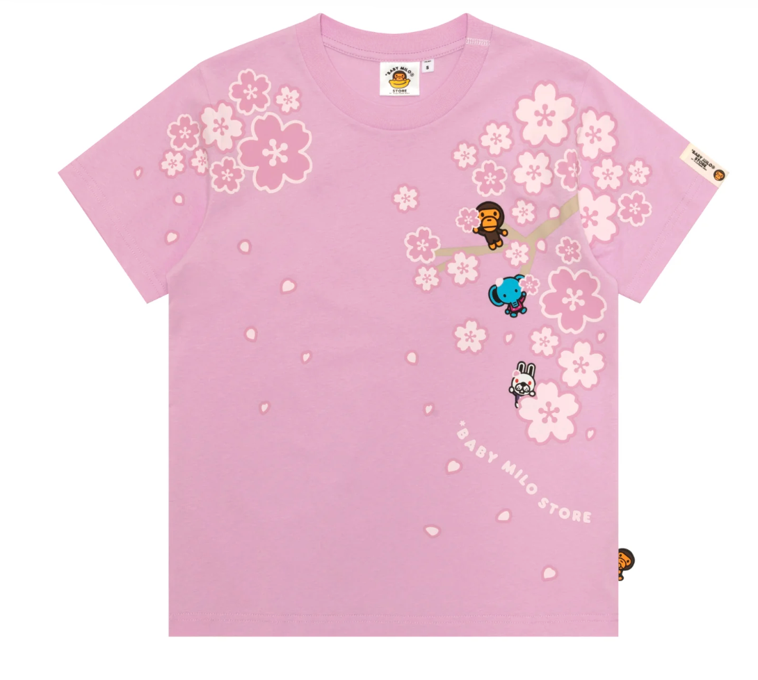 香港代購 專櫃正品 BABY MILO STORE 櫻花印花袖T 0459