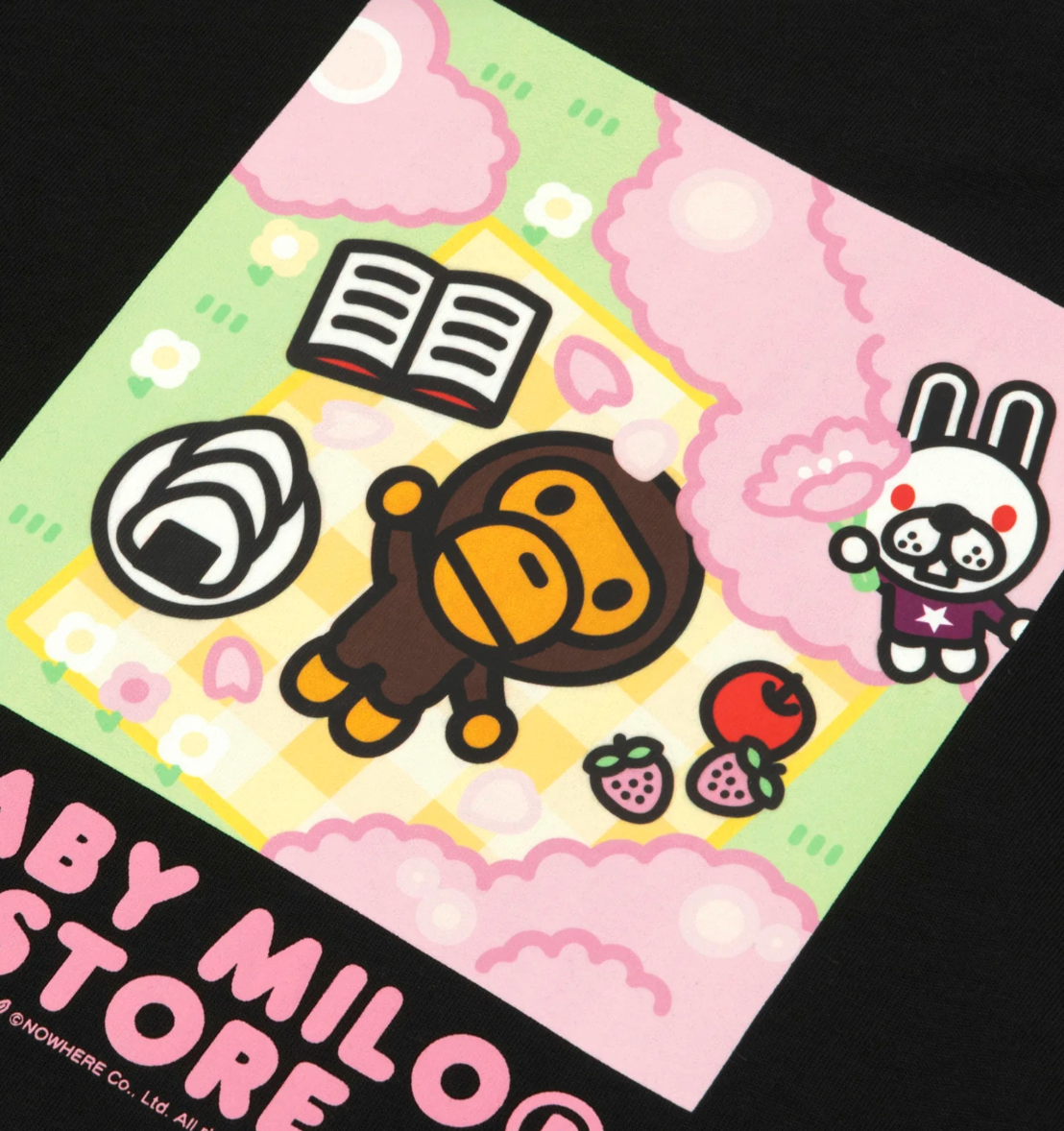 香港代購 專櫃正品 BABY MILO STORE 櫻花樹野餐小小花印章0463