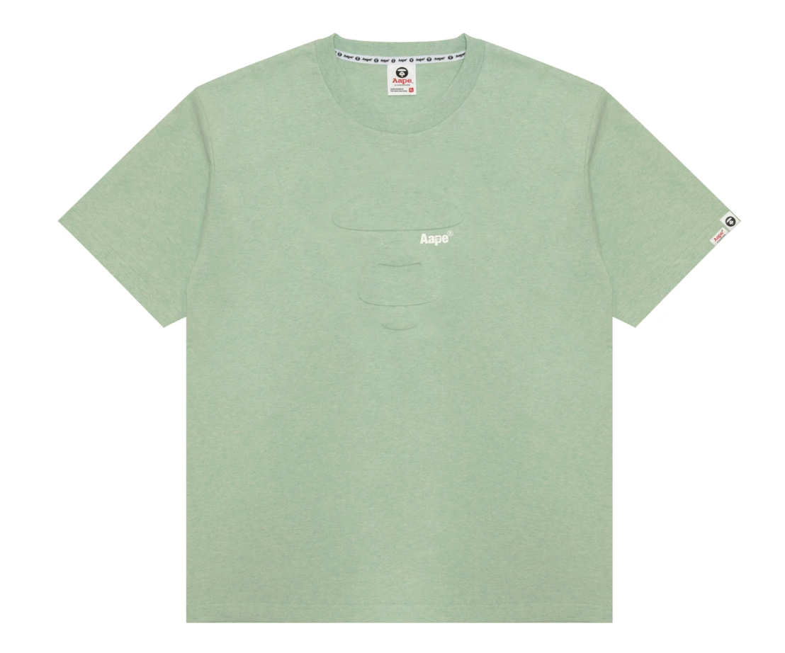 香港代購 專櫃正品 26春夏 Aape 男 AAPEUNVS 浮雕猿人印花潮流舒適休閒短袖T恤1836