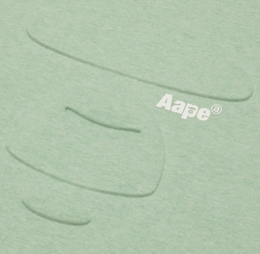 香港代購 專櫃正品 26春夏 Aape 男 AAPEUNVS 浮雕猿人印花潮流舒適休閒短袖T恤1836