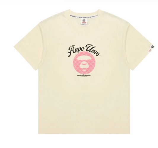 香港代購 專櫃正品 26春夏 Aape 女 AAPEUNVS 猿人刺繡圖案字母印花短袖T恤1901