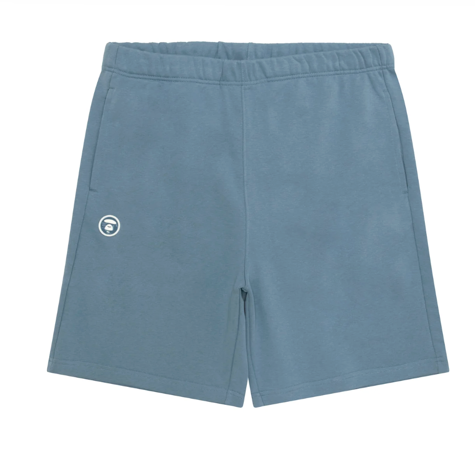 香港代購 專櫃正品 26春夏 Aape 男 AAPENOW 猿人迷彩徽章休閒舒適純色短褲C685