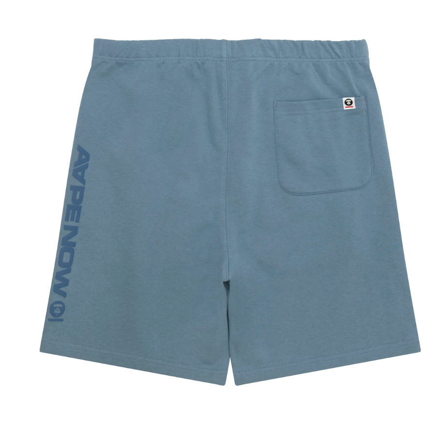香港代購 專櫃正品 26春夏 Aape 男 AAPENOW 猿人迷彩徽章休閒舒適純色短褲C685