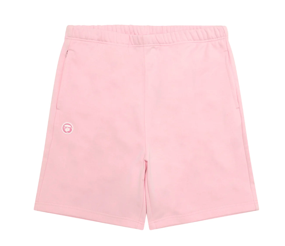 香港代購 專櫃正品 26春夏 Aape 男 AAPENOW 猿人迷彩徽章休閒舒適純色短褲C685