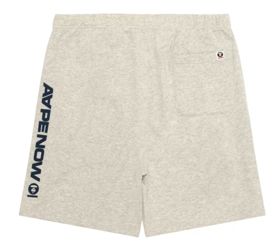 香港代購 專櫃正品 26春夏 Aape 男 AAPENOW 猿人迷彩徽章休閒舒適純色短褲C685