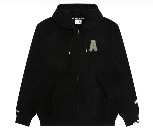 香港代購 專櫃正品 25秋冬 Aape 字母徽章簡約潮流薄絨休閒衛衣外套C378