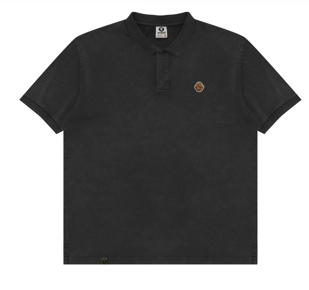 香港代購 專櫃正品 26春夏 Aape 男 AAPER 猿人軍團徽章舒適簡約純色POLO衫1823
