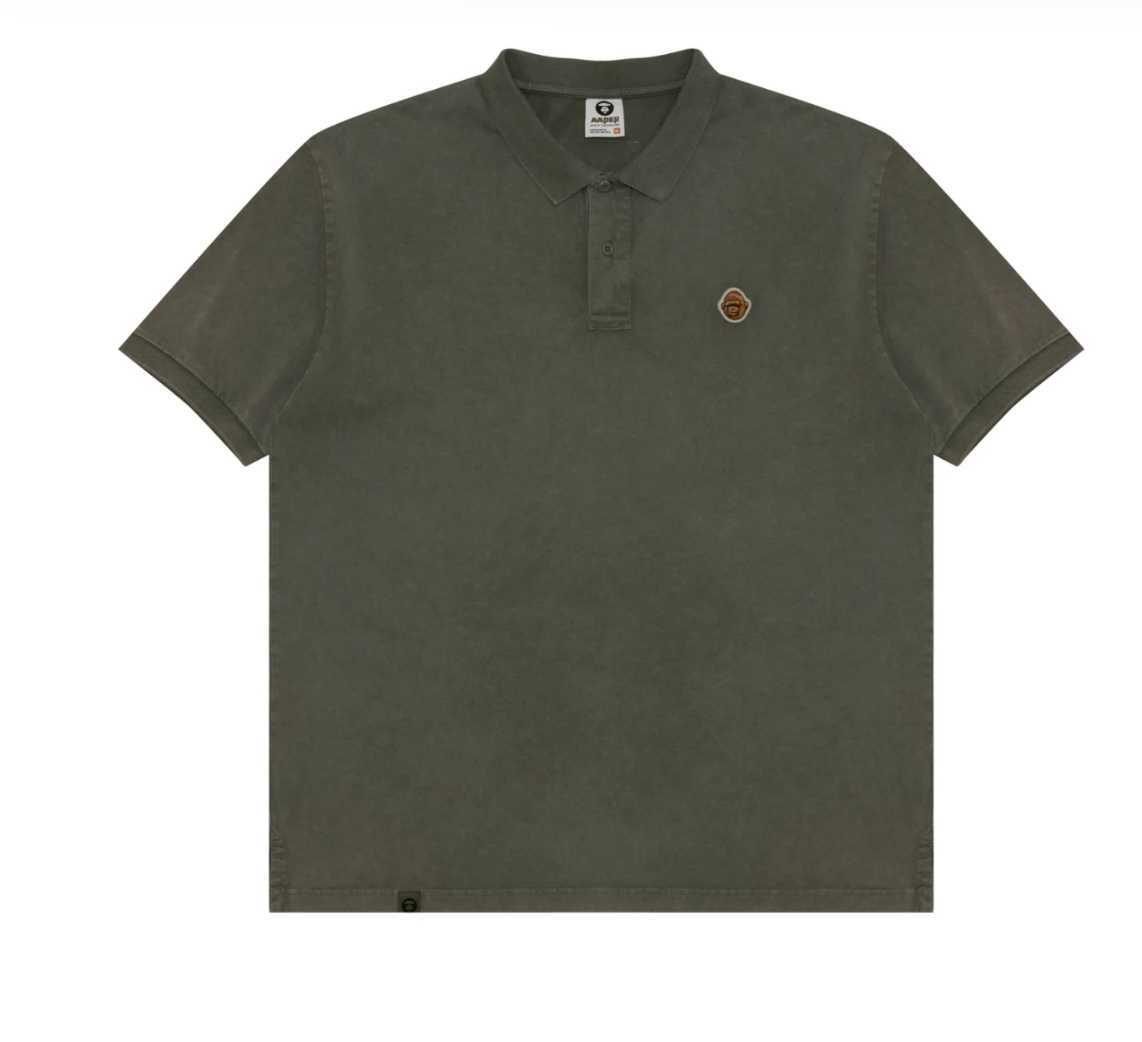 香港代購 專櫃正品 26春夏 Aape 男 AAPER 猿人軍團徽章舒適簡約純色POLO衫1823