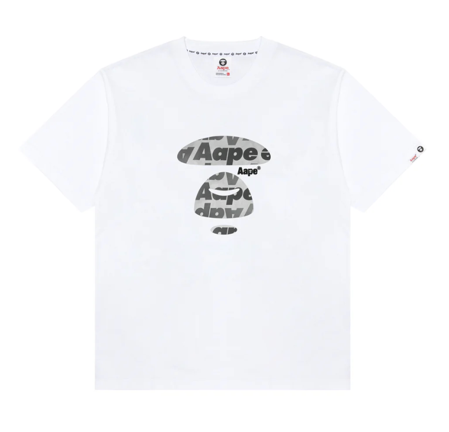 Aape 男裝 猿顏字母印花潮流休閑簡約短袖T恤1450