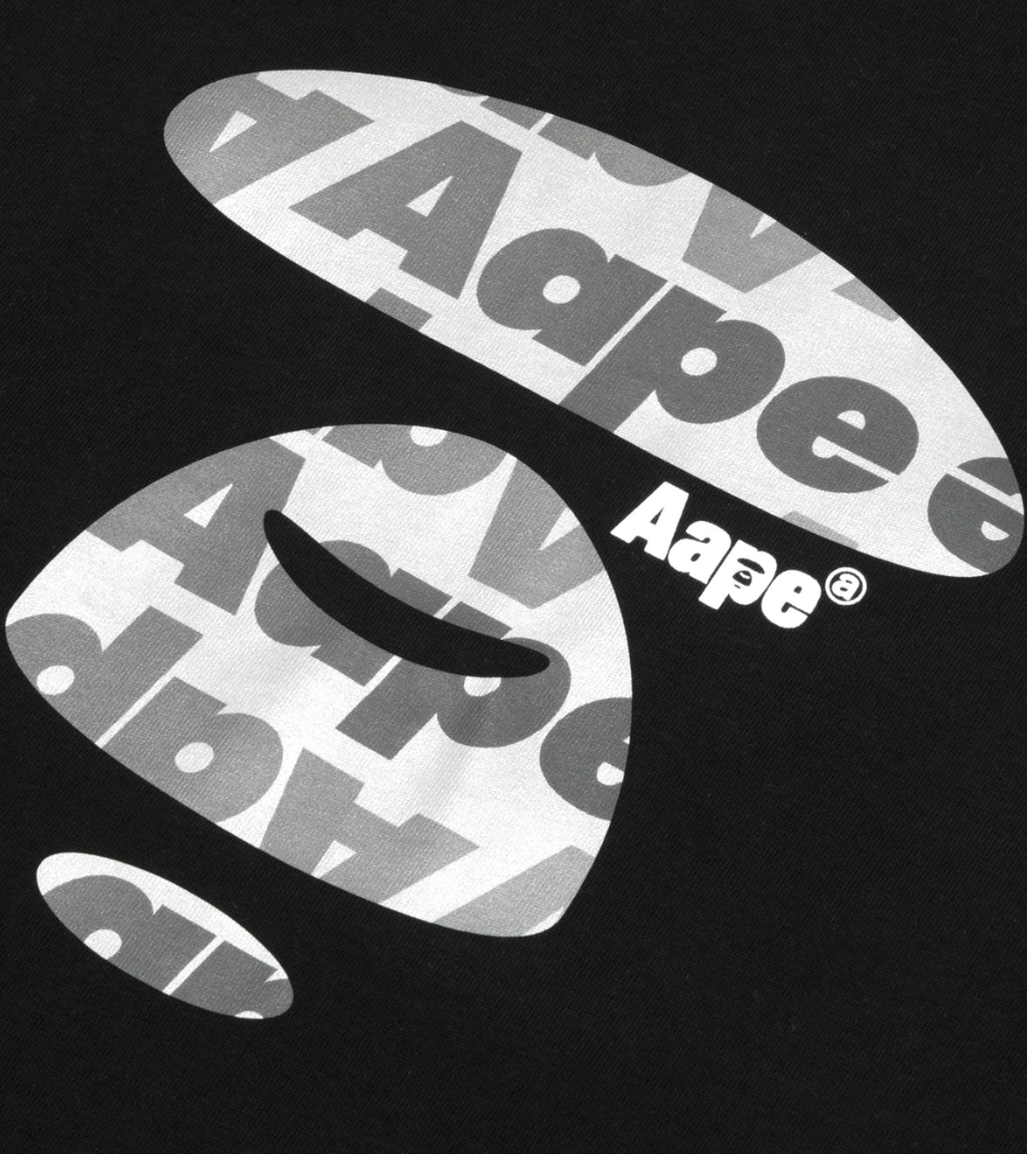 Aape 男裝 猿顏字母印花潮流休閑簡約短袖T恤1450