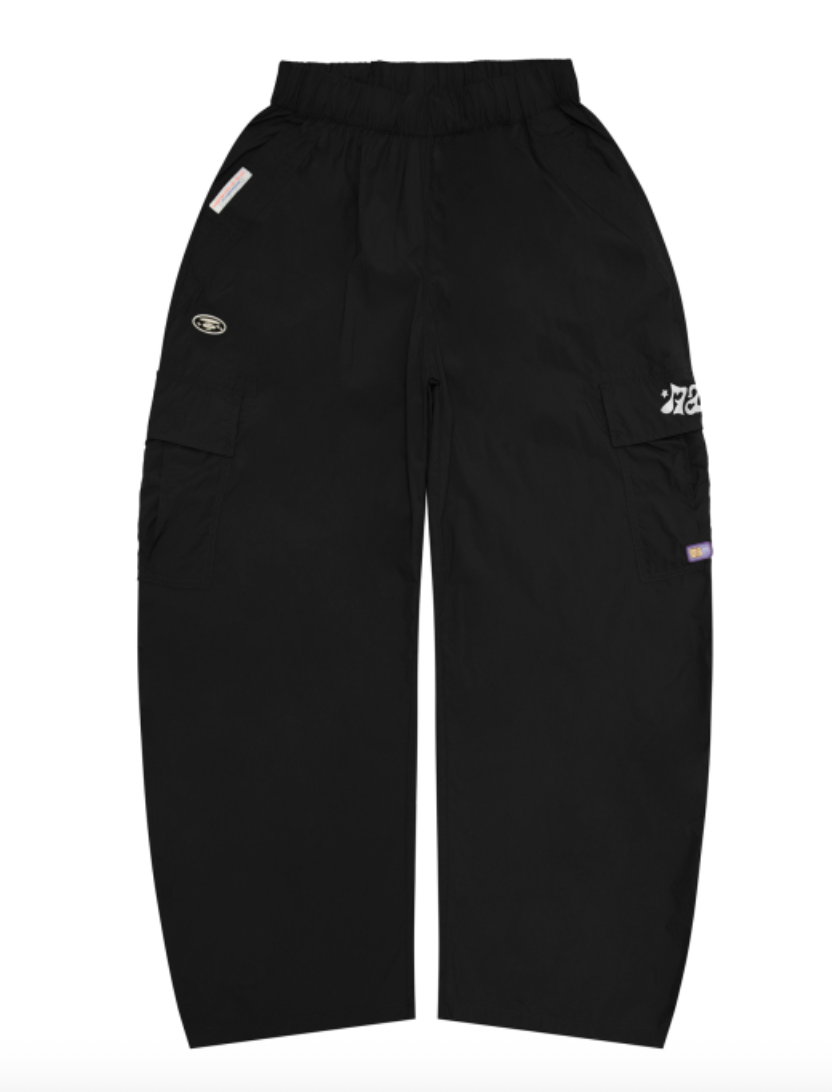 Aape 香港直郵 26春夏 猿人刺繡徽章寬鬆潮流純色工裝褲D633