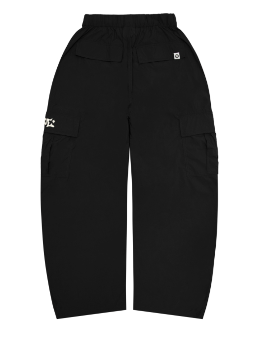 Aape 香港直郵 26春夏 猿人刺繡徽章寬鬆潮流純色工裝褲D633
