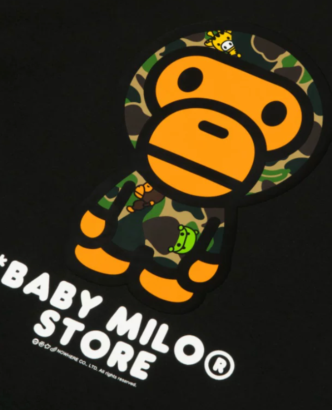香港直郵 BABY MILO STORE 經典迷彩小猴t恤 0437