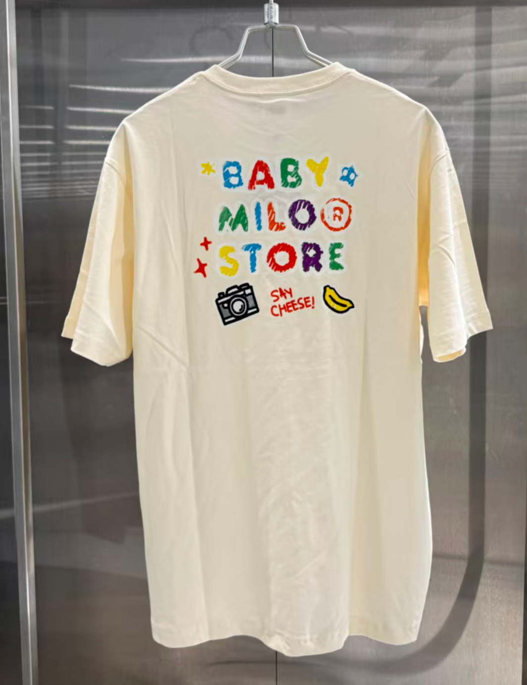 香港直郵 專櫃正品 BABY MILO STORE  26春夏 女 攝影小猴彩色塗鴉字母印花短袖T0466