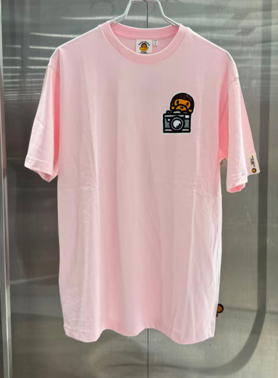香港直郵 專櫃正品 BABY MILO STORE  26春夏 女 攝影小猴彩色塗鴉字母印花短袖T0466