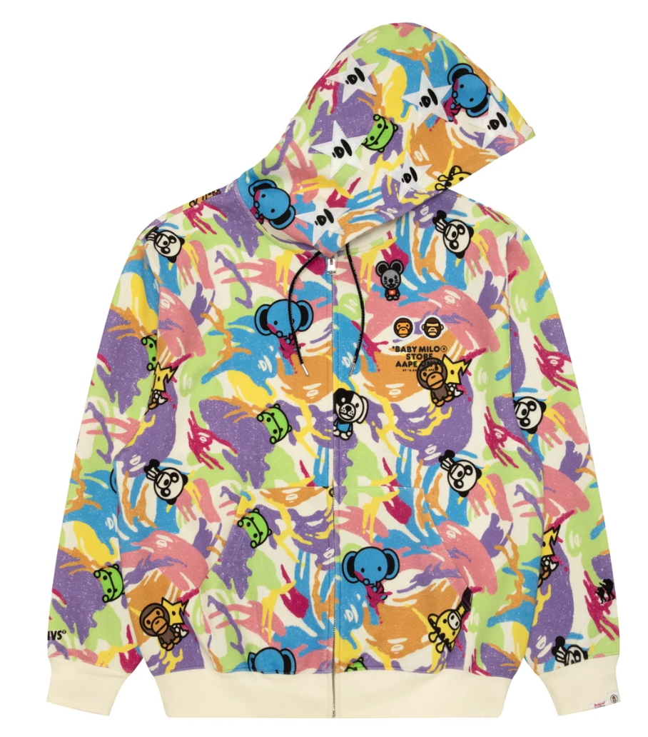 AAPE X Baby Milo 聯名款星星連帽衛衣9859