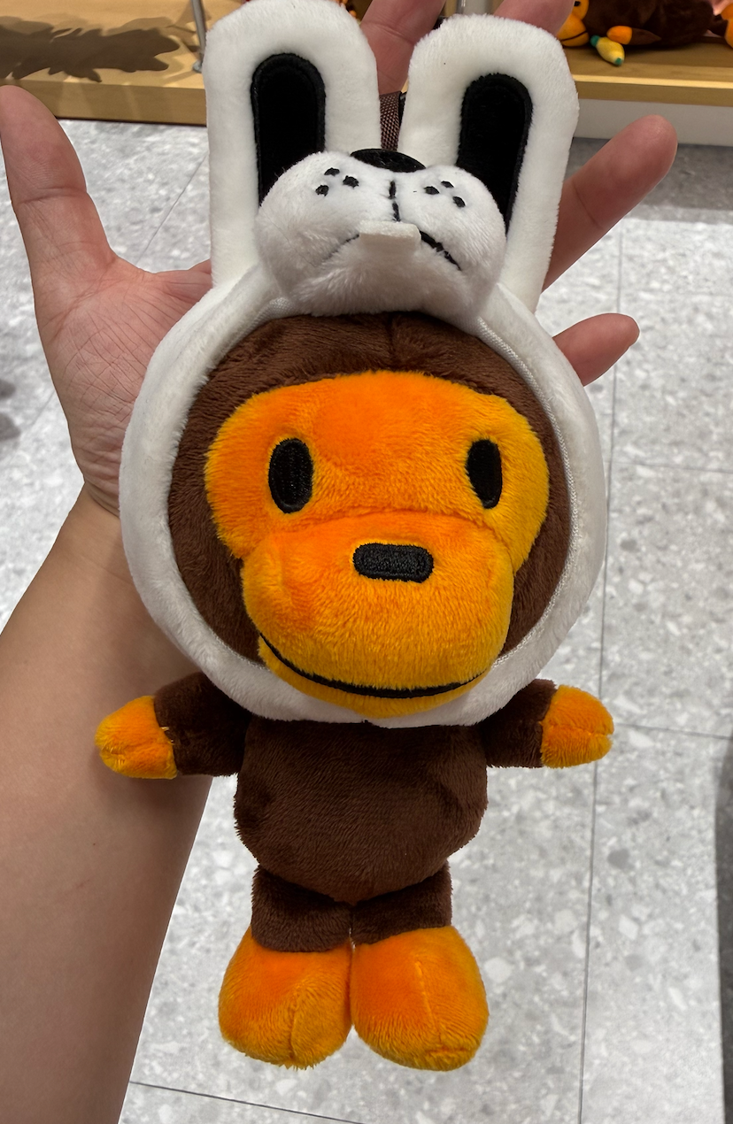 BABY MILO STORE配飾兔子頭套小猴掛件鑰匙扣4592 0MXACW4592XXR