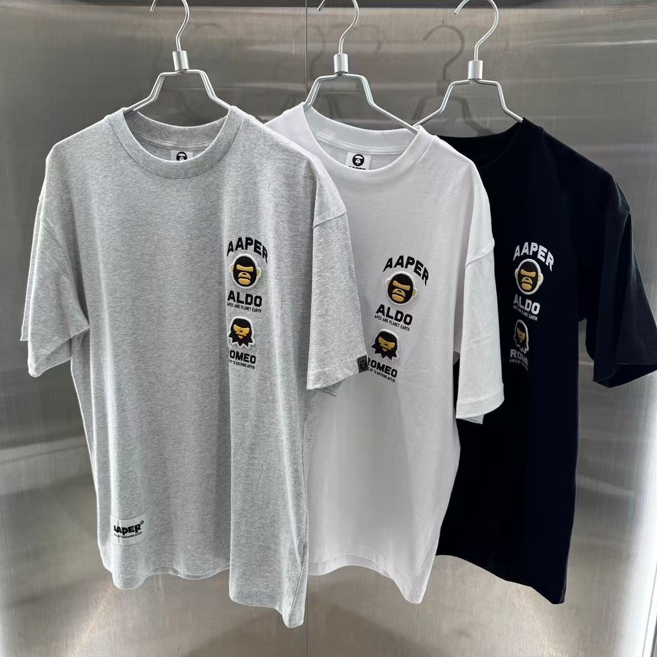 香港代購 專櫃正品 26春夏 Aape 男 AAPER 猿人卡通印花圖案趣味短袖T恤 1831