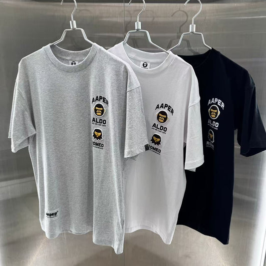 香港代購 專櫃正品 26春夏 Aape 男 AAPER 猿人卡通印花圖案趣味短袖T恤 1831