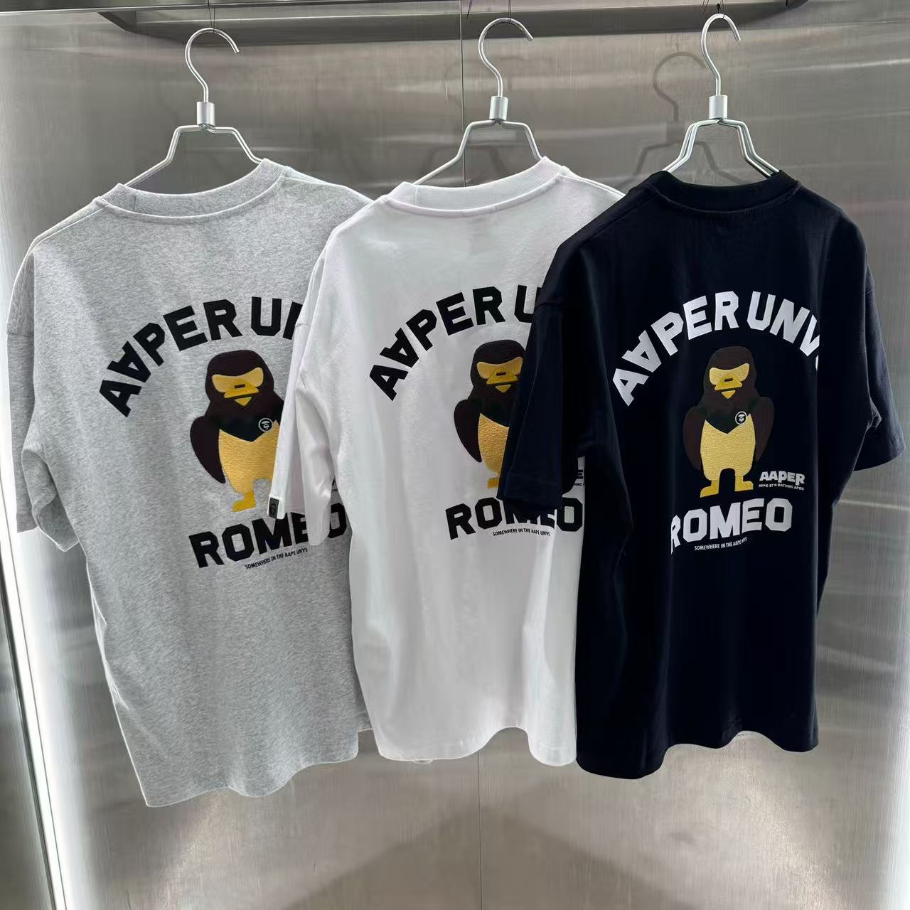 香港代購 專櫃正品 26春夏 Aape 男 AAPER 猿人卡通印花圖案趣味短袖T恤 1831