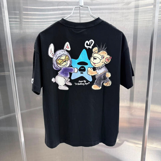 香港直郵 Aape 26秋冬 女 AAPE 星遇熊兔短袖T恤10010