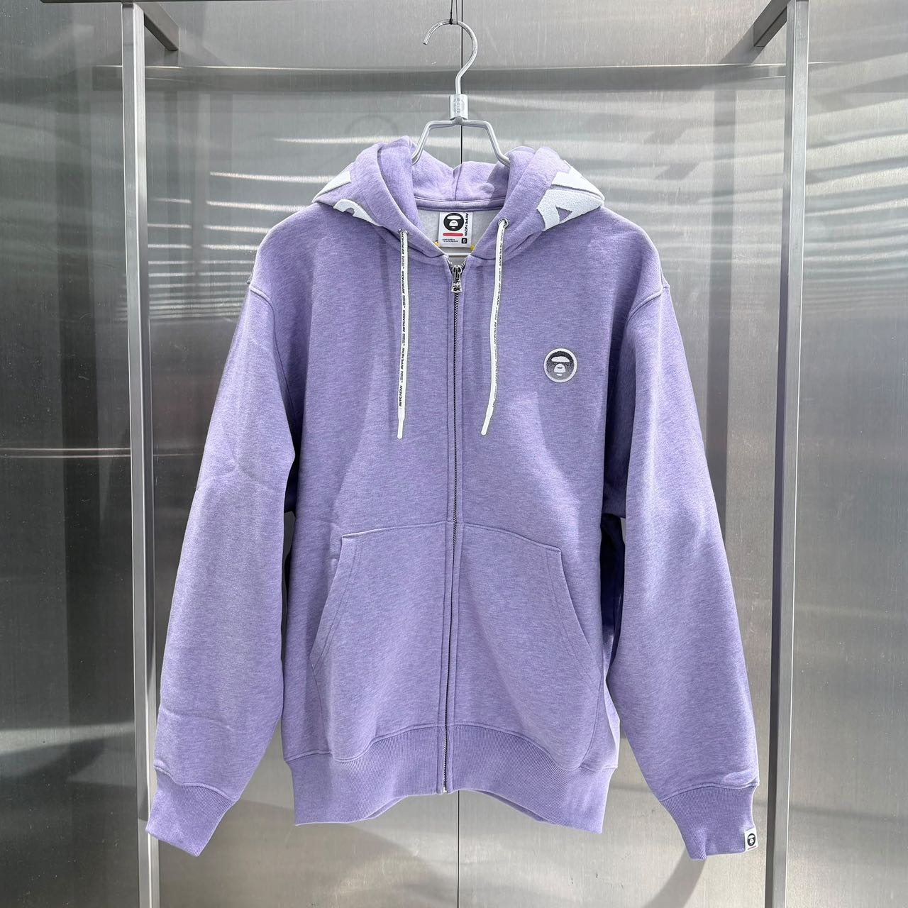 香港直郵 Aape 26秋冬 男 AAPENOW 牙刷繡徽章連帽衛衣 D379