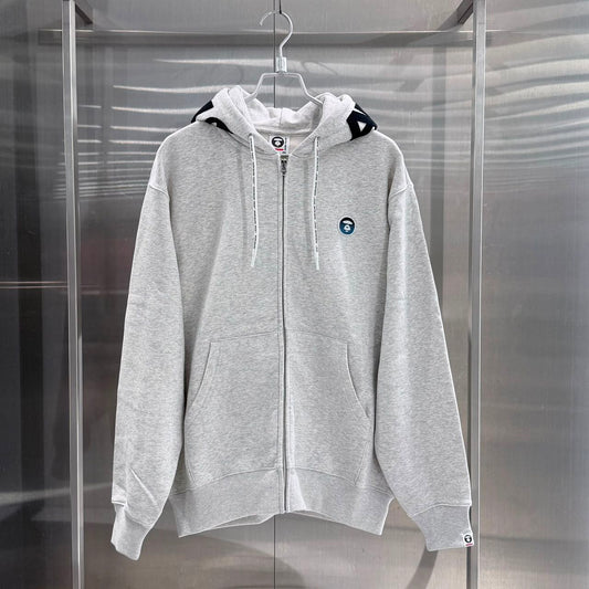 香港直郵 Aape 26秋冬 男 AAPENOW 牙刷繡徽章連帽衛衣 D379