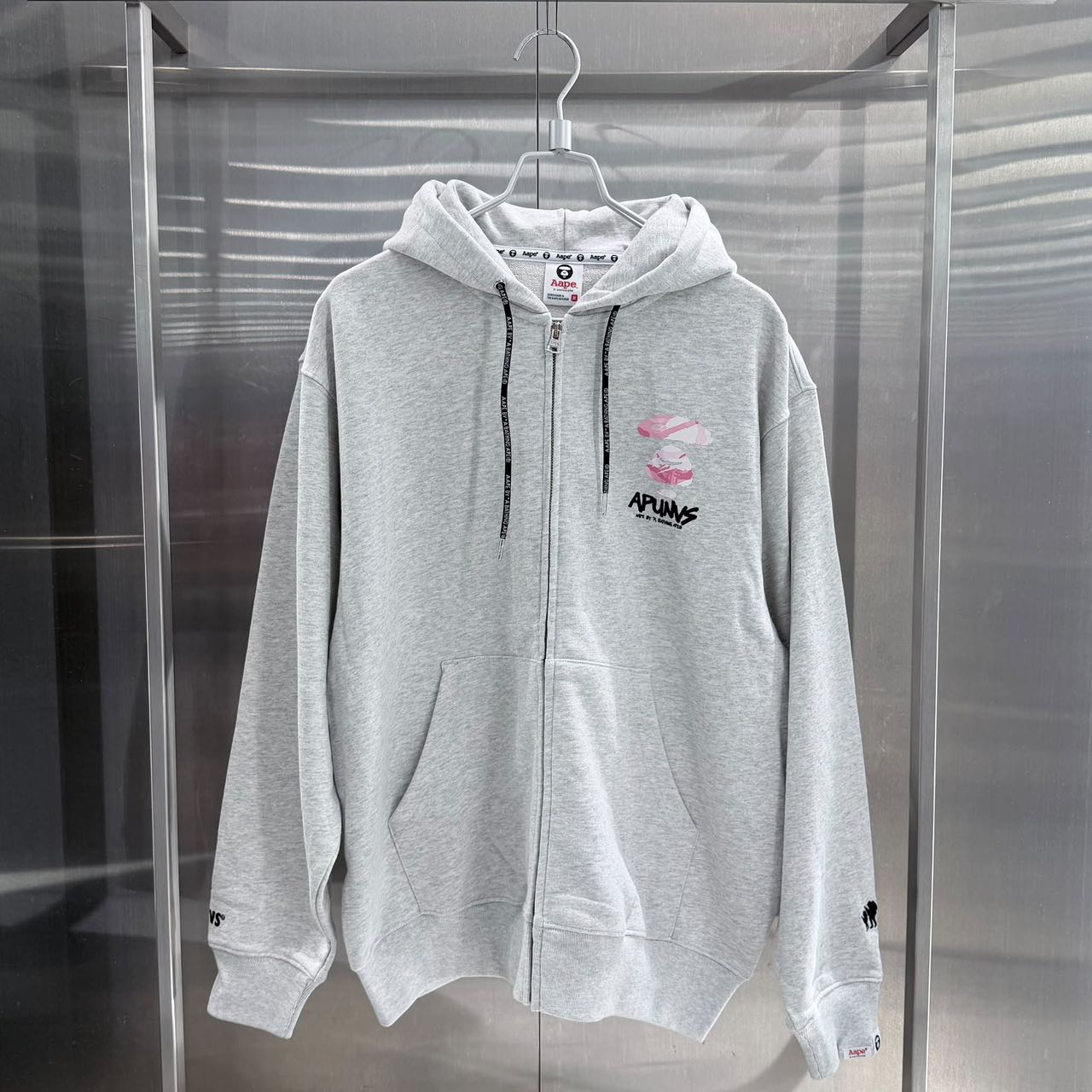 香港直郵 Aape 26秋冬 男   迷彩滴墨猿人連帽衛衣 E300